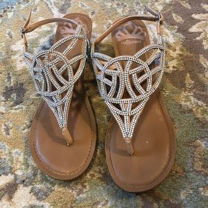 NWOT Fergalicious wedge sandals